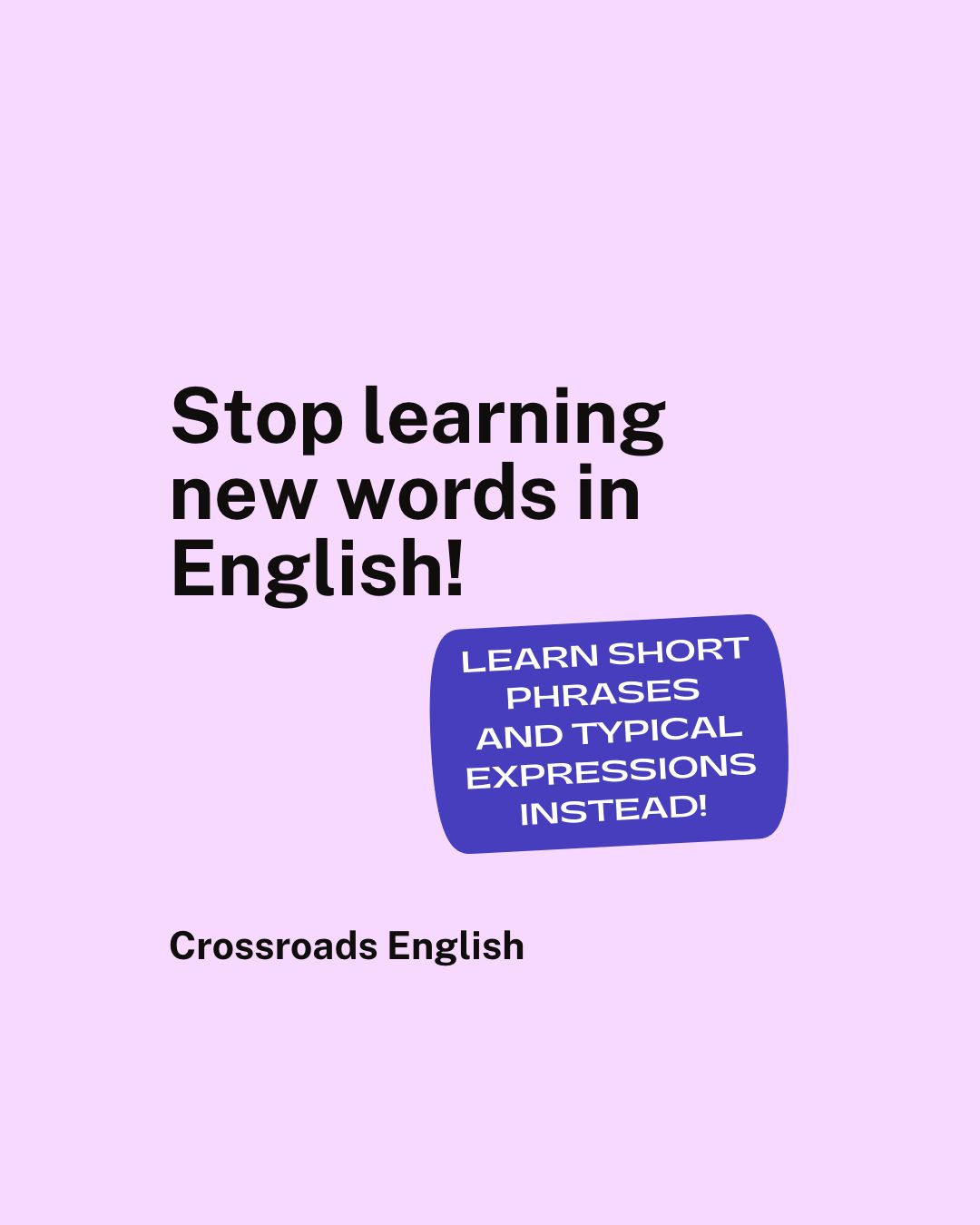 Deja de Aprender Palabras nuevas en inglés!
